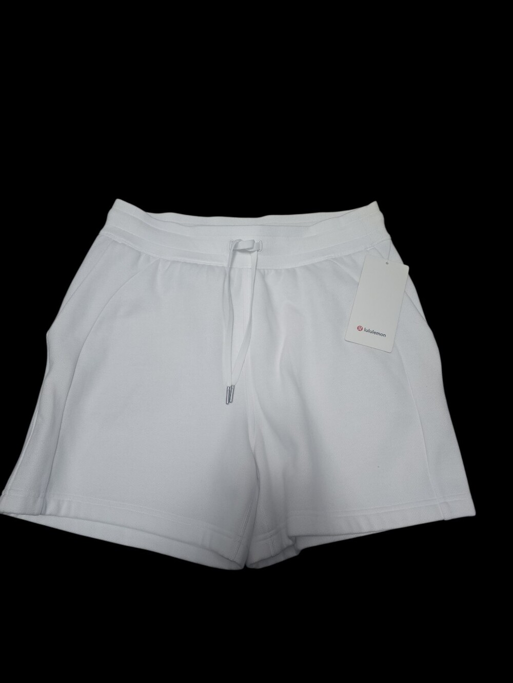 Lululemon White Suba Shorts 5"